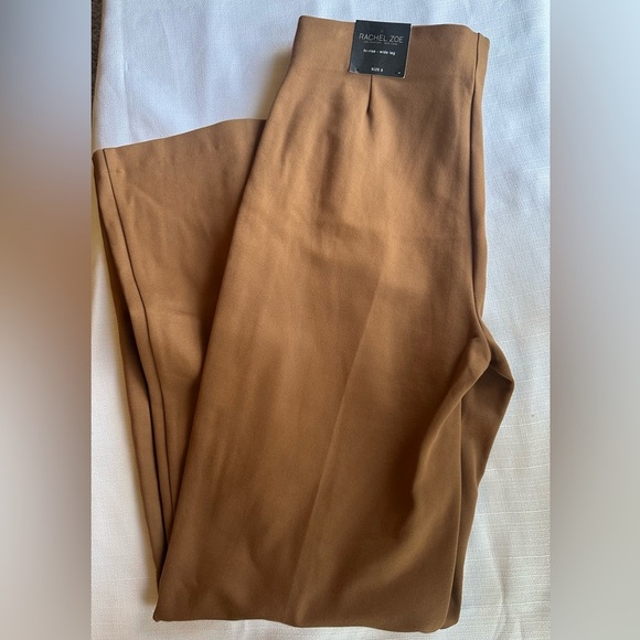 Rachel Zoe Women's Brown Hi-Rise Wide-Leg Pants, size 6 - Picture 6 of 7